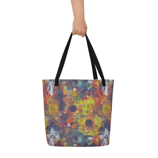Lucid Revolution on a Large Tote Bag W/ Pocket