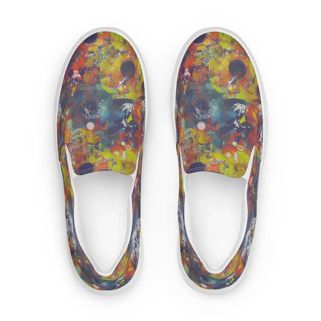 Lucid Revolution on Women's Slip-On Canvas Shoes — Front