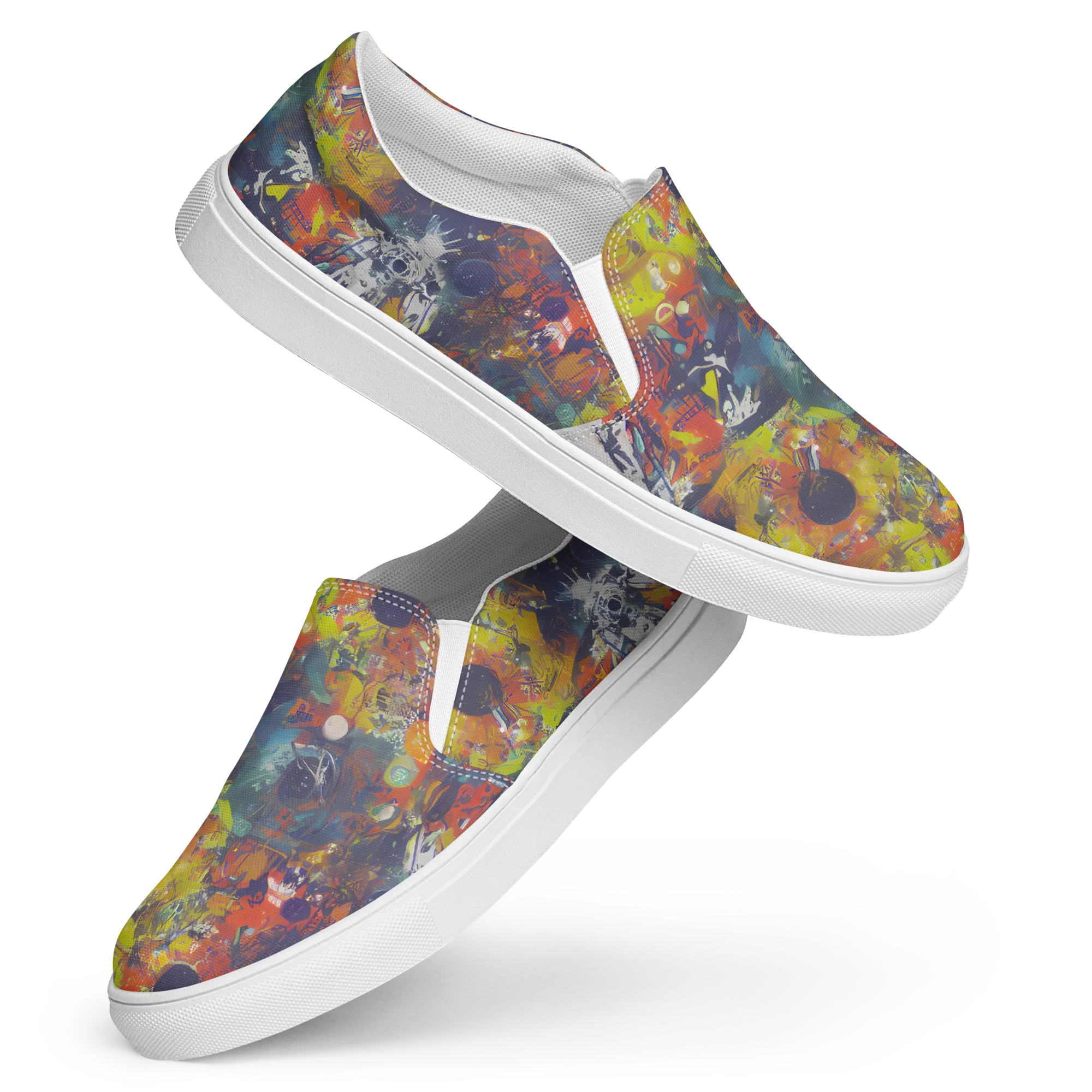 Lucid Revolution on Women's Slip-On Canvas Shoes — Front