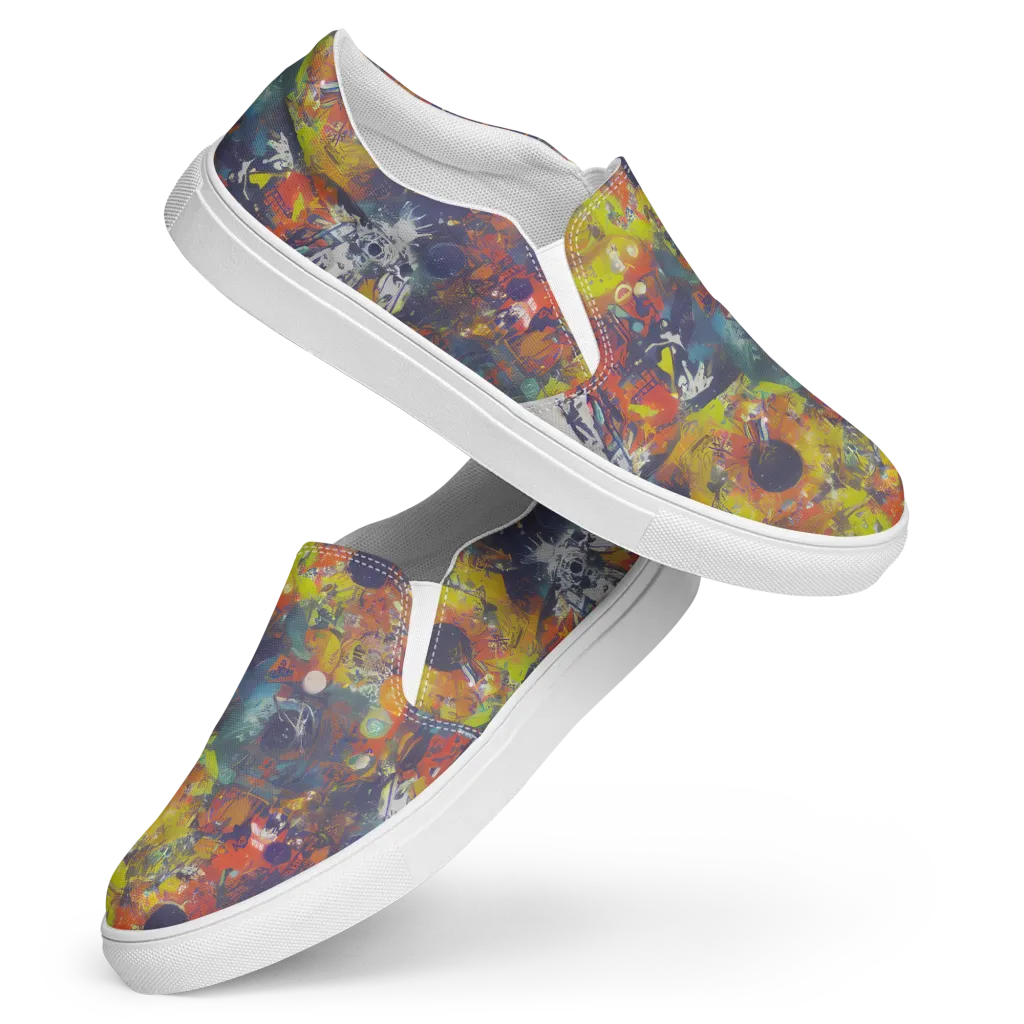Lucid Revolution on Women's Slip-On Canvas Shoes — Front