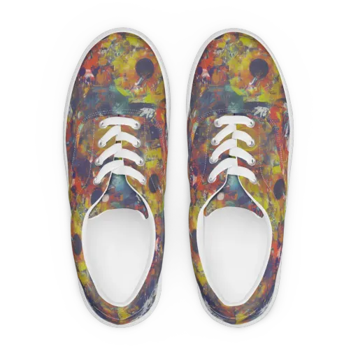 Lucid Revolution on a Men's Lace-Up Canvas Shoes