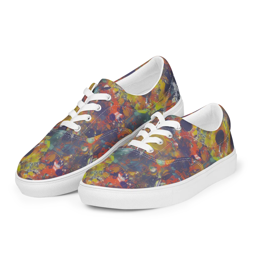 Lucid Revolution on Men's Lace-Up Canvas Shoes — Left Front