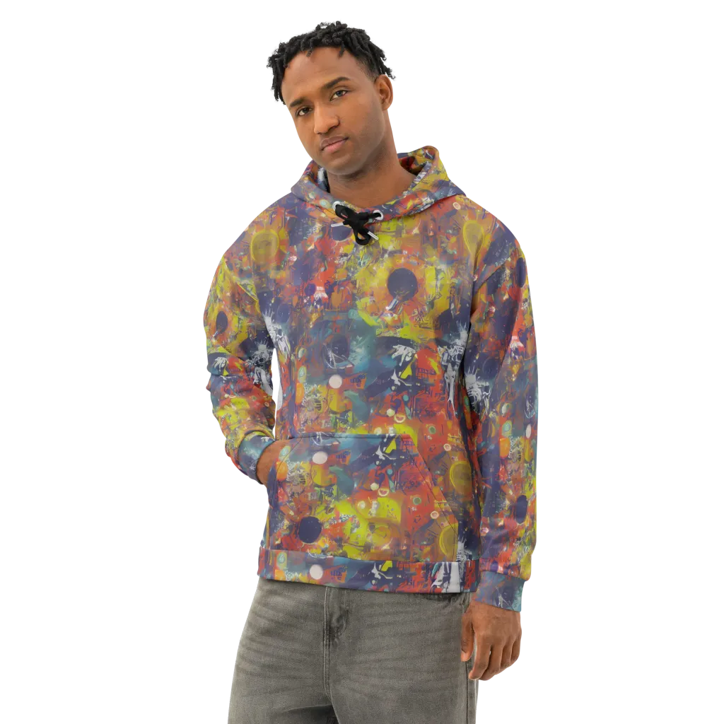 Lucid Revolution on Cotton Hoodie — Left Front