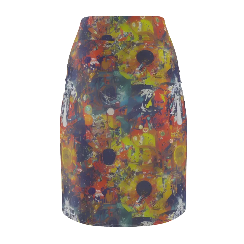 Lucid Revolution on Pencil Skirt — Back