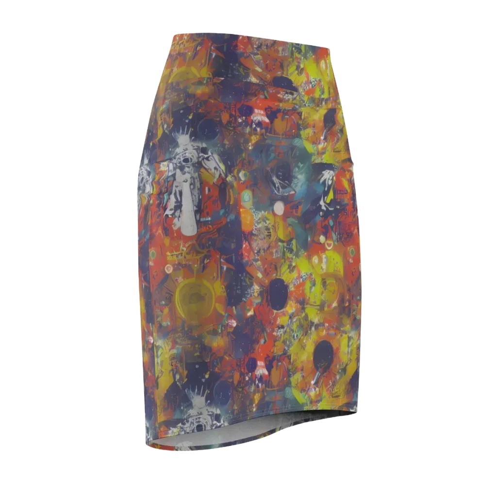 Lucid Revolution on Pencil Skirt — Front Side