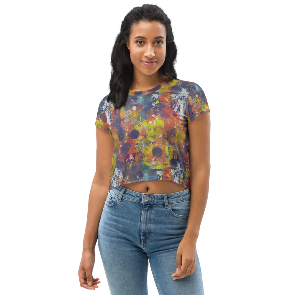 Lucid Revolution on Crop Tee — Front