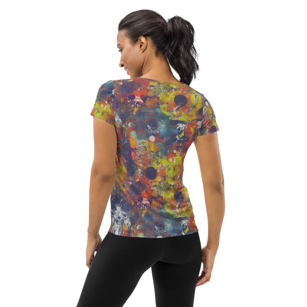 Lucid Revolution on Women's Athletic T-Shirt — Back