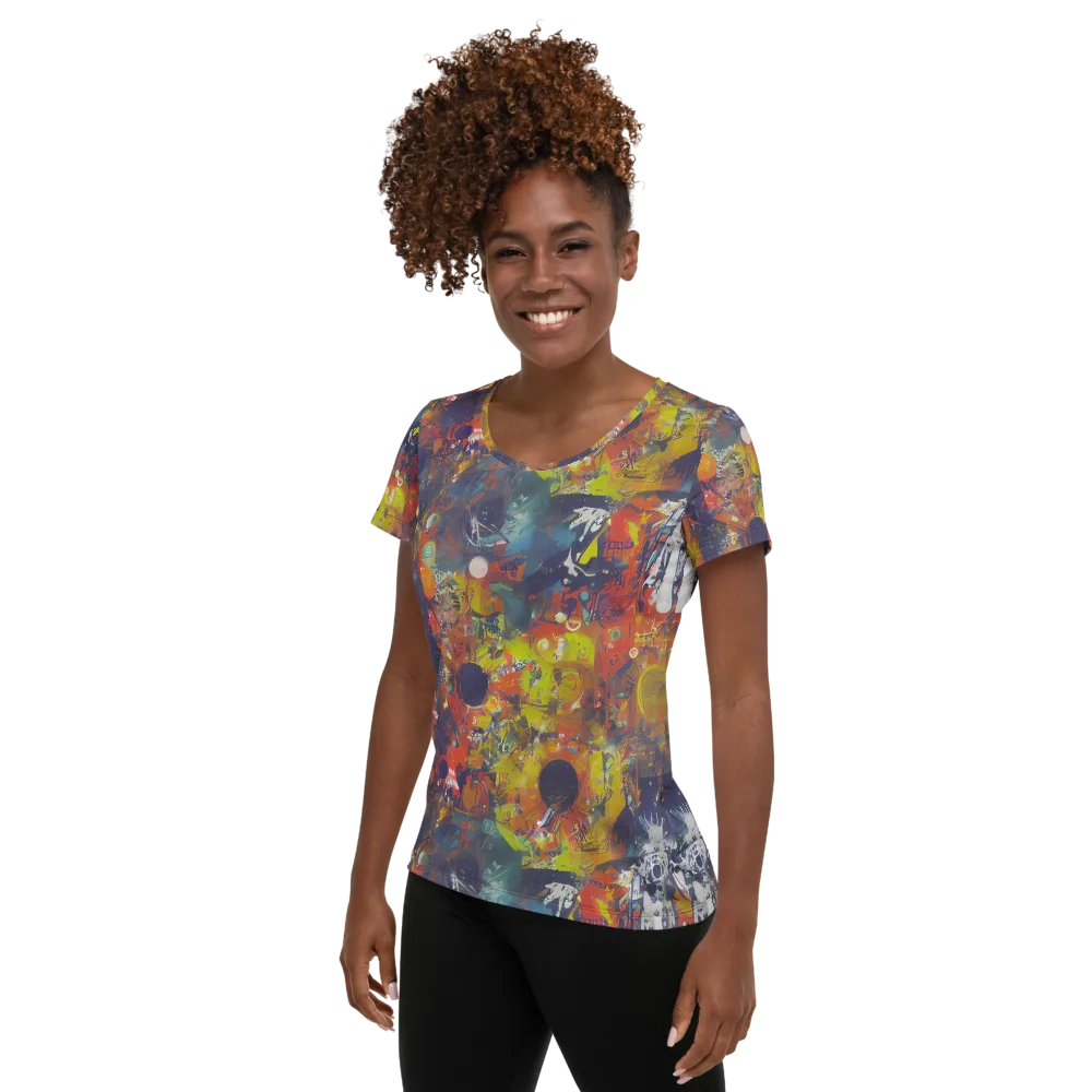 Lucid Revolution on Women's Athletic T-Shirt — Left