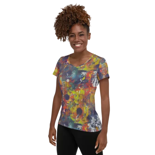 Lucid Revolution on a Women's Athletic T-Shirt