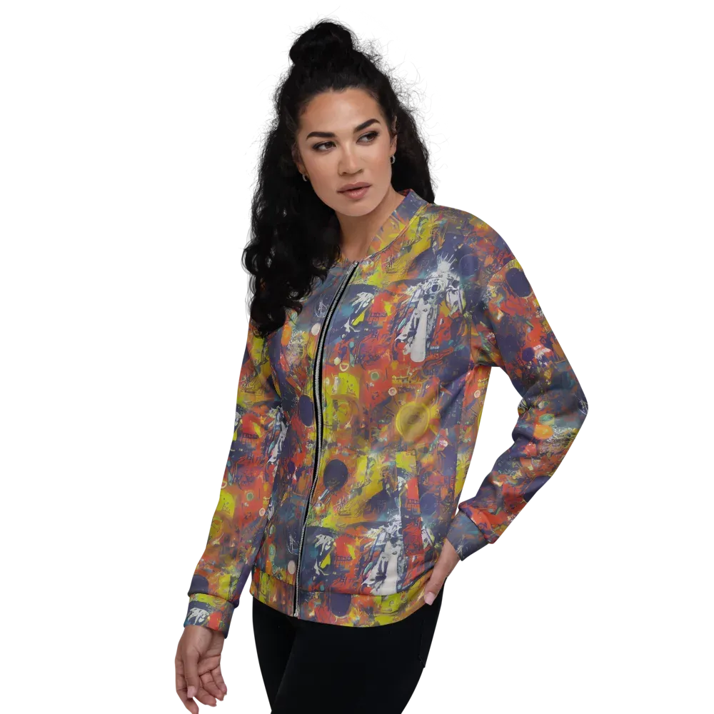 Lucid Revolution on Bomber Jacket — Left