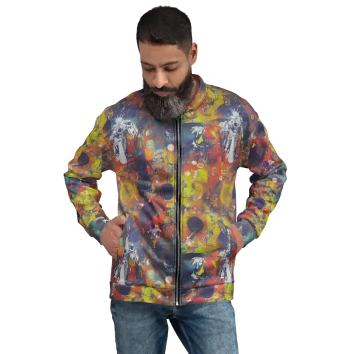 Lucid Revolution on a Bomber Jacket