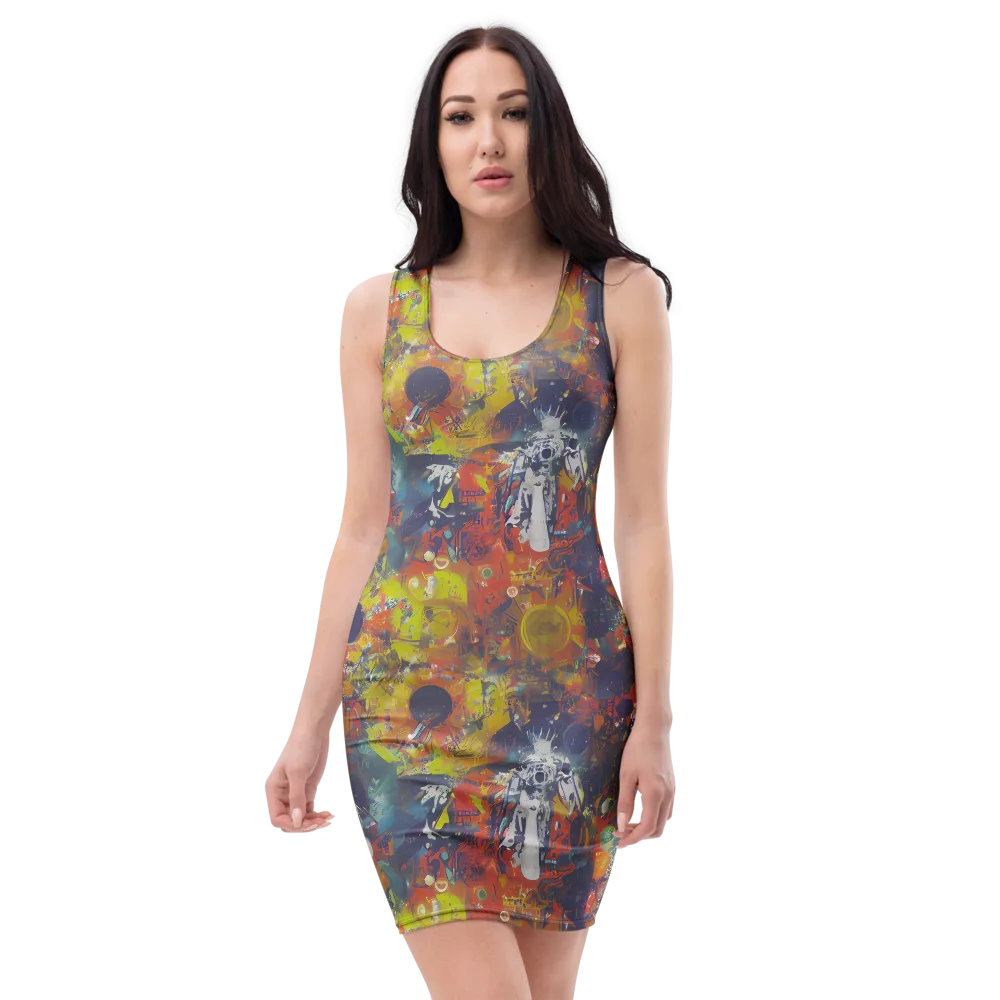 Lucid Revolution on Bodycon Dress — Front