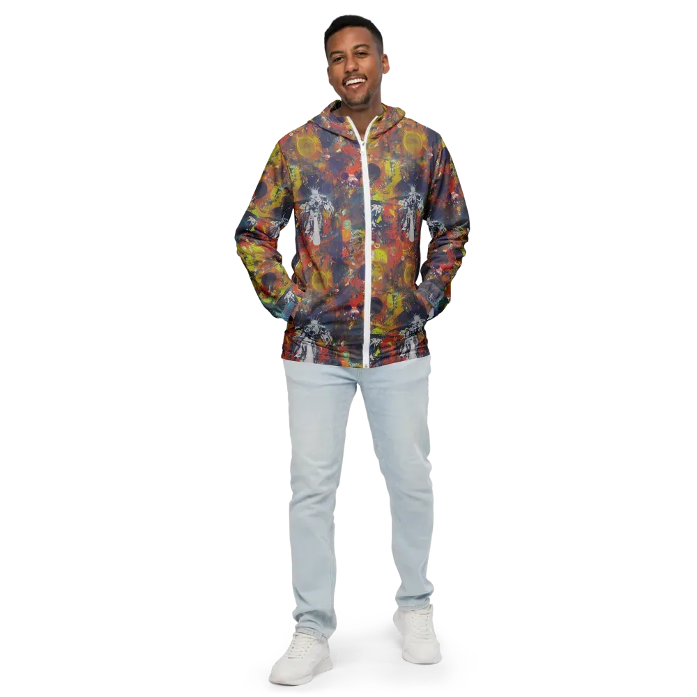 Lucid Revolution on Men's Windbreaker — Front