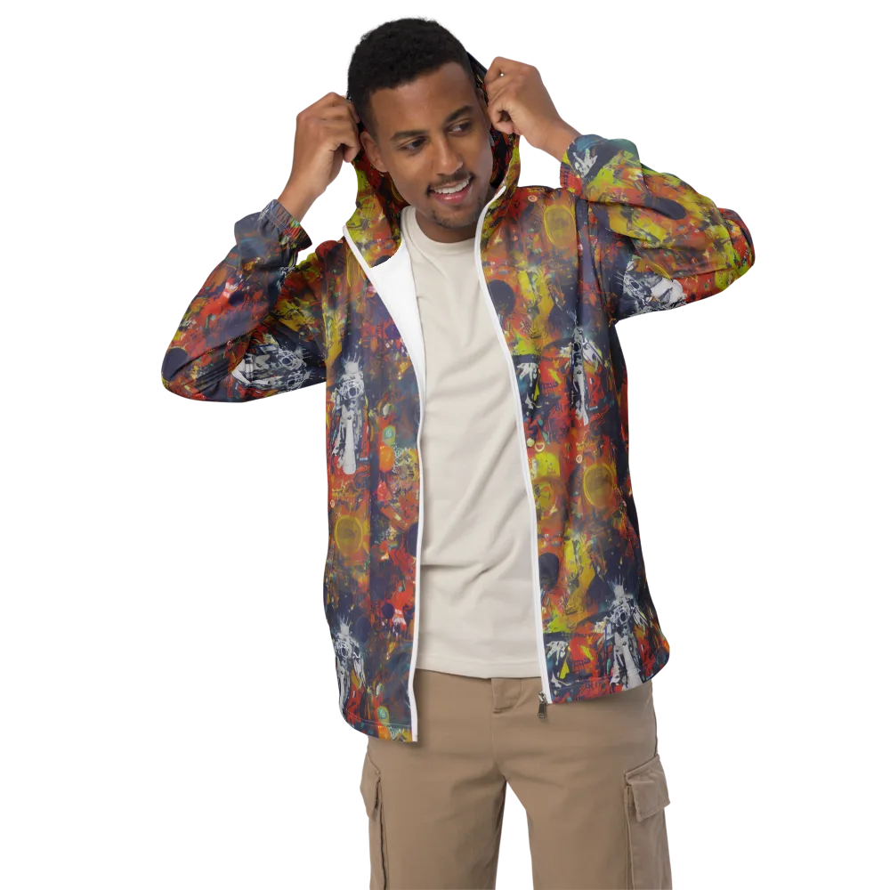 Lucid Revolution on Men's Windbreaker — Front