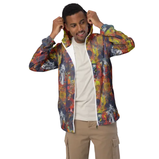 Lucid Revolution on a Men's Windbreaker