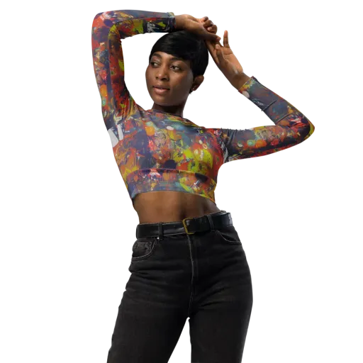 Lucid Revolution on a Long Sleeve Crop Top