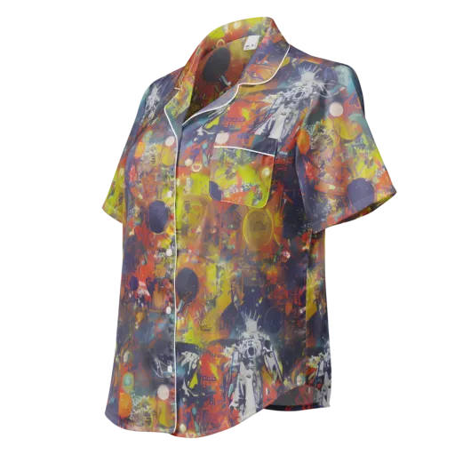 Lucid Revolution on a Women's Short Sleeve Pajama Top