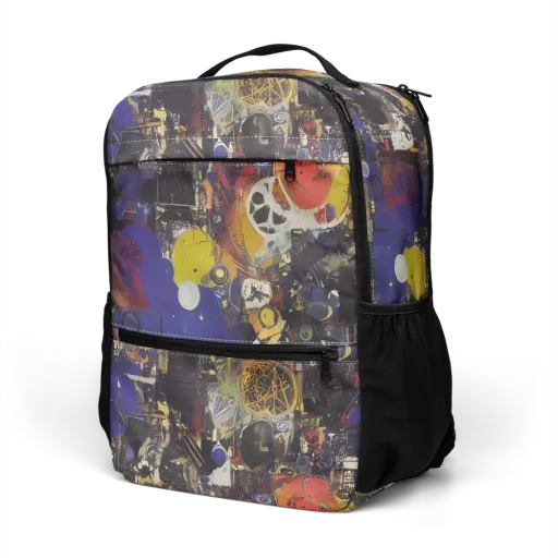 Abstract Galaxy on a Utility Backpack