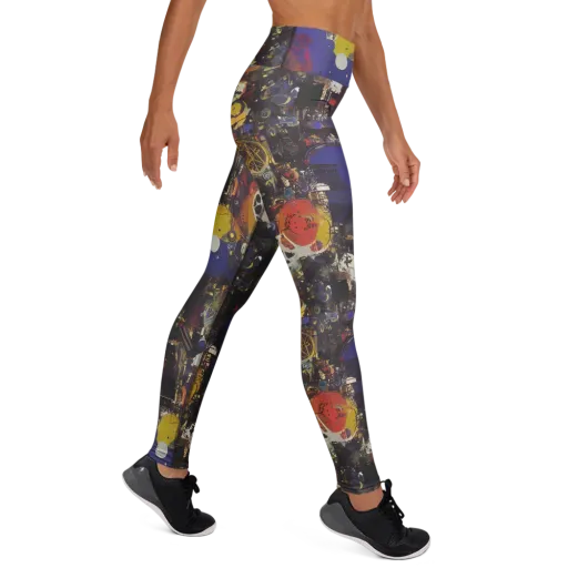 Abstract Galaxy on a Yoga Leggings