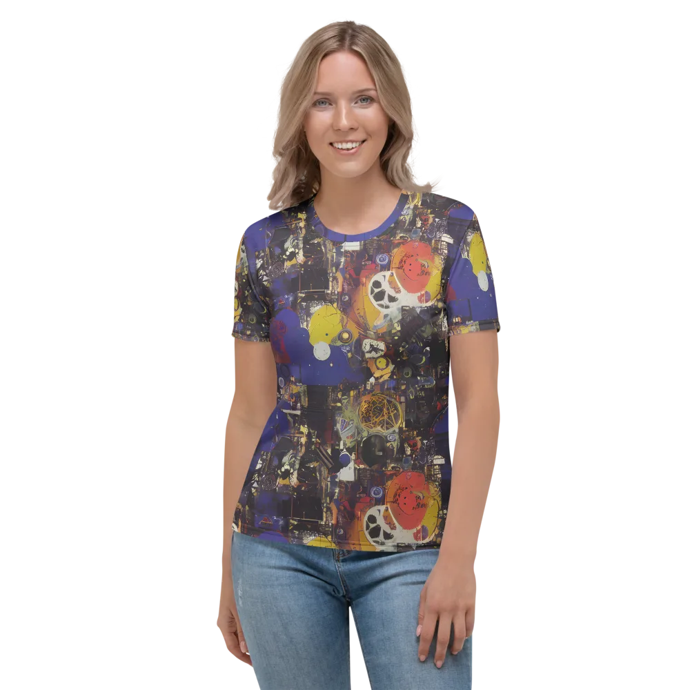 Abstract Galaxy on Women's Crew Neck T-Shirt — Front