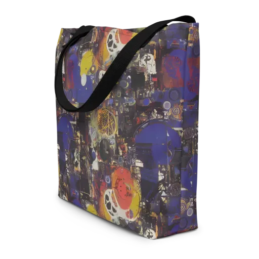 Abstract Galaxy on a Large Tote Bag W/ Pocket
