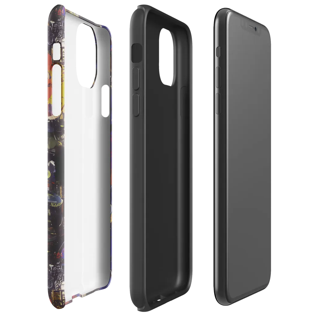 Abstract Galaxy on Tough Case for iPhone® — Right