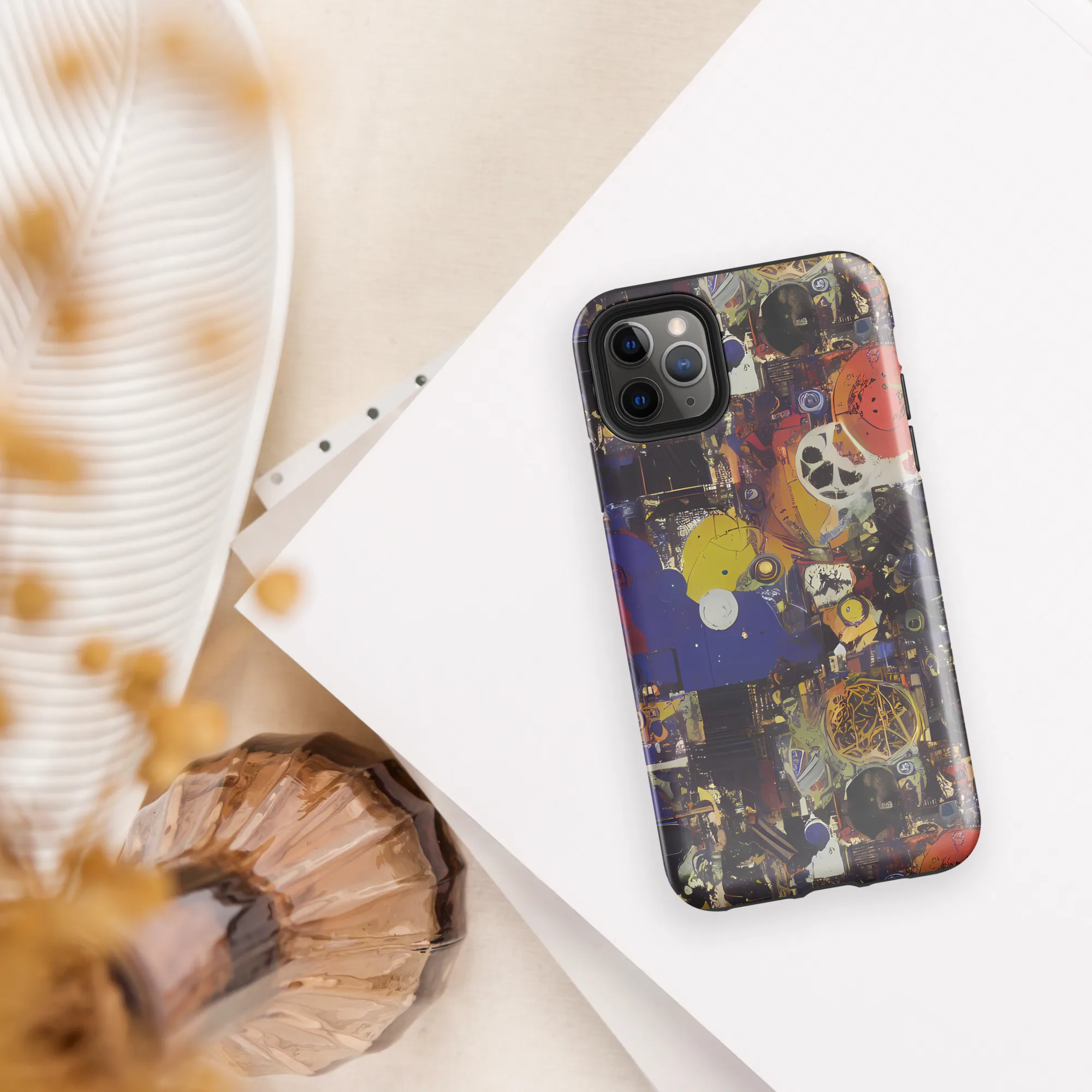 Abstract Galaxy on Tough Case for iPhone® — Front