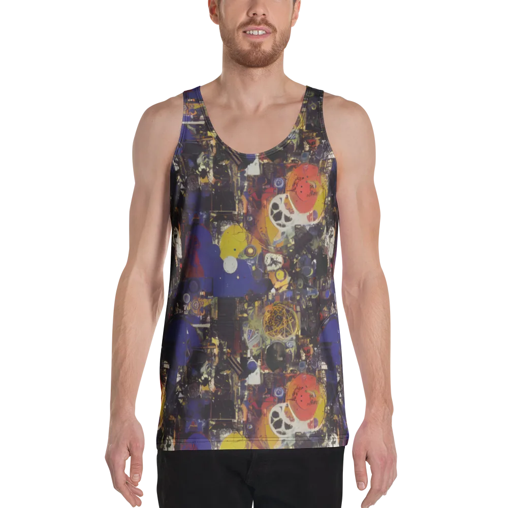 Abstract Galaxy on Men's Tank Top — Front