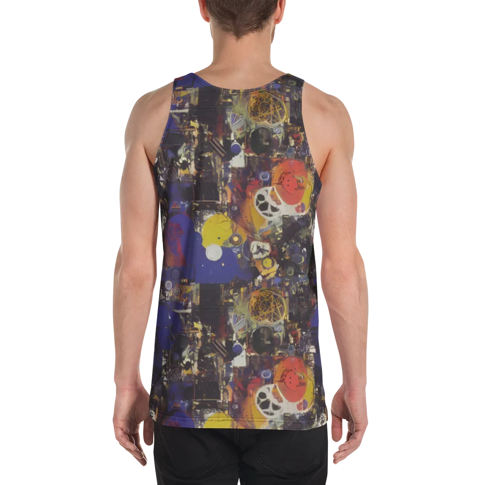 Abstract Galaxy on Men's Tank Top — Back