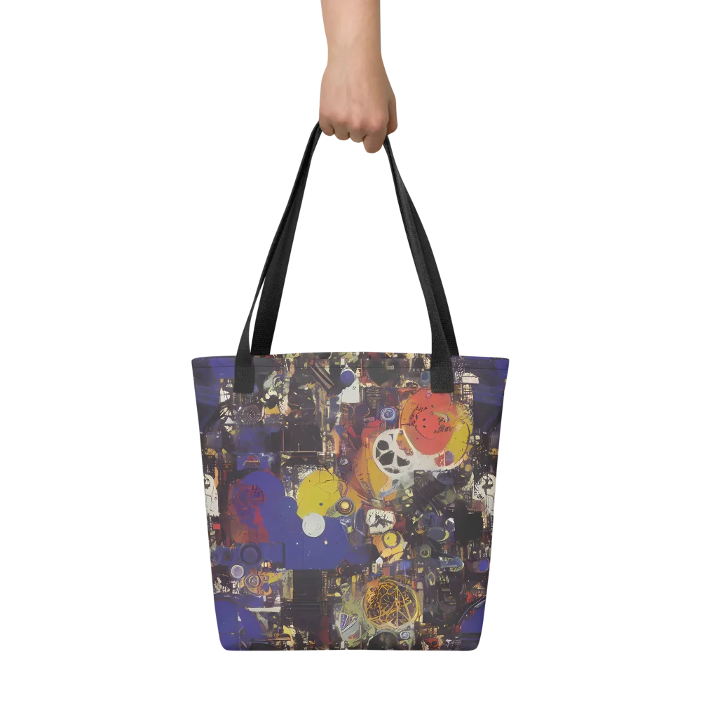 Abstract Galaxy on Tote Bag — Front