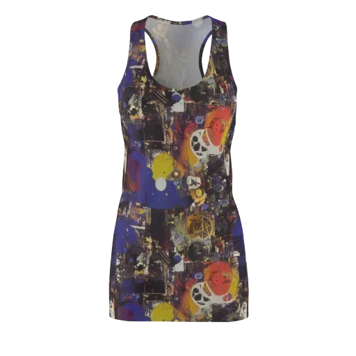 Abstract Galaxy on a Racerback Dress