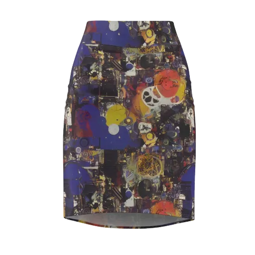 Abstract Galaxy on a Pencil Skirt