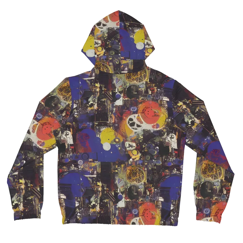 Abstract Galaxy on Women's Full-Zip Hoodie — Back