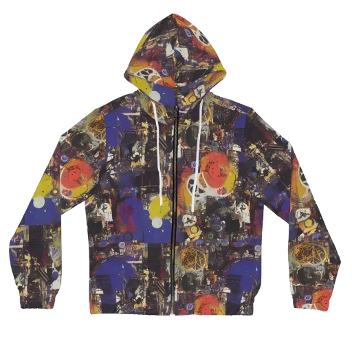 Abstract Galaxy on a Women's Full-Zip Hoodie