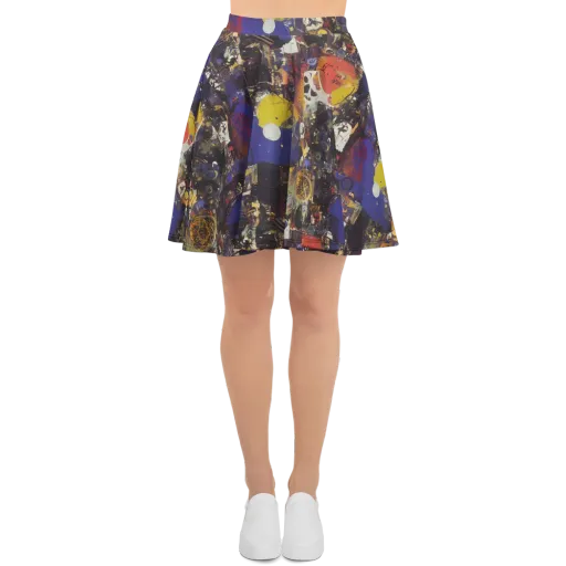 Abstract Galaxy on a Skater Skirt