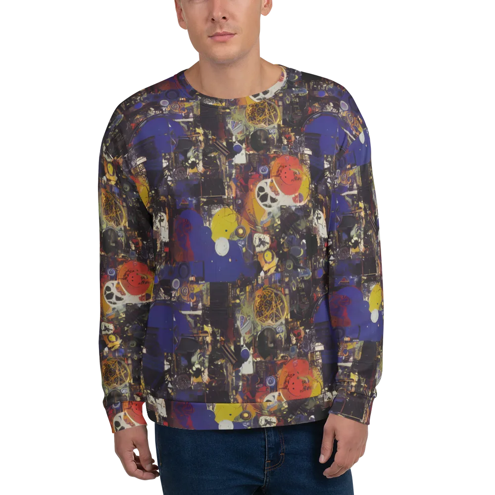 Abstract Galaxy on Sweatshirt — Front