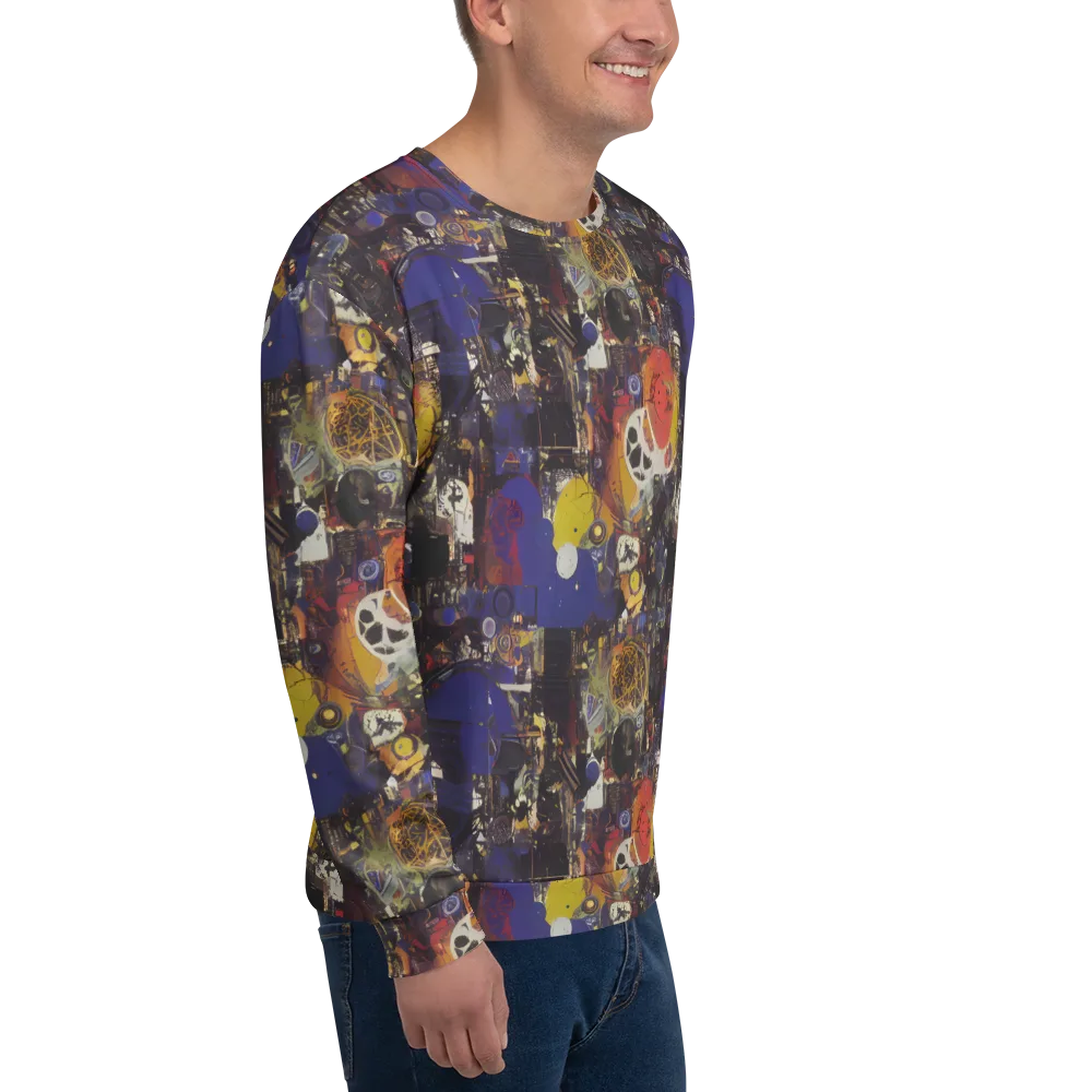 Abstract Galaxy on Sweatshirt — Right Front