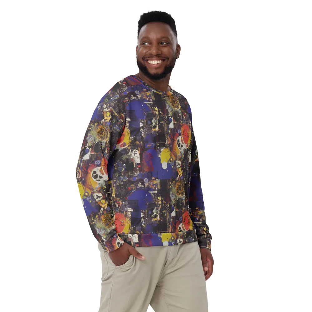 Abstract Galaxy on Sweatshirt — Front