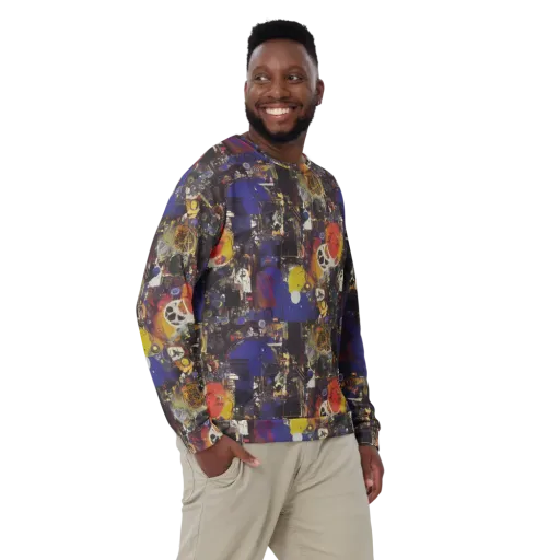 Abstract Galaxy on a Sweatshirt