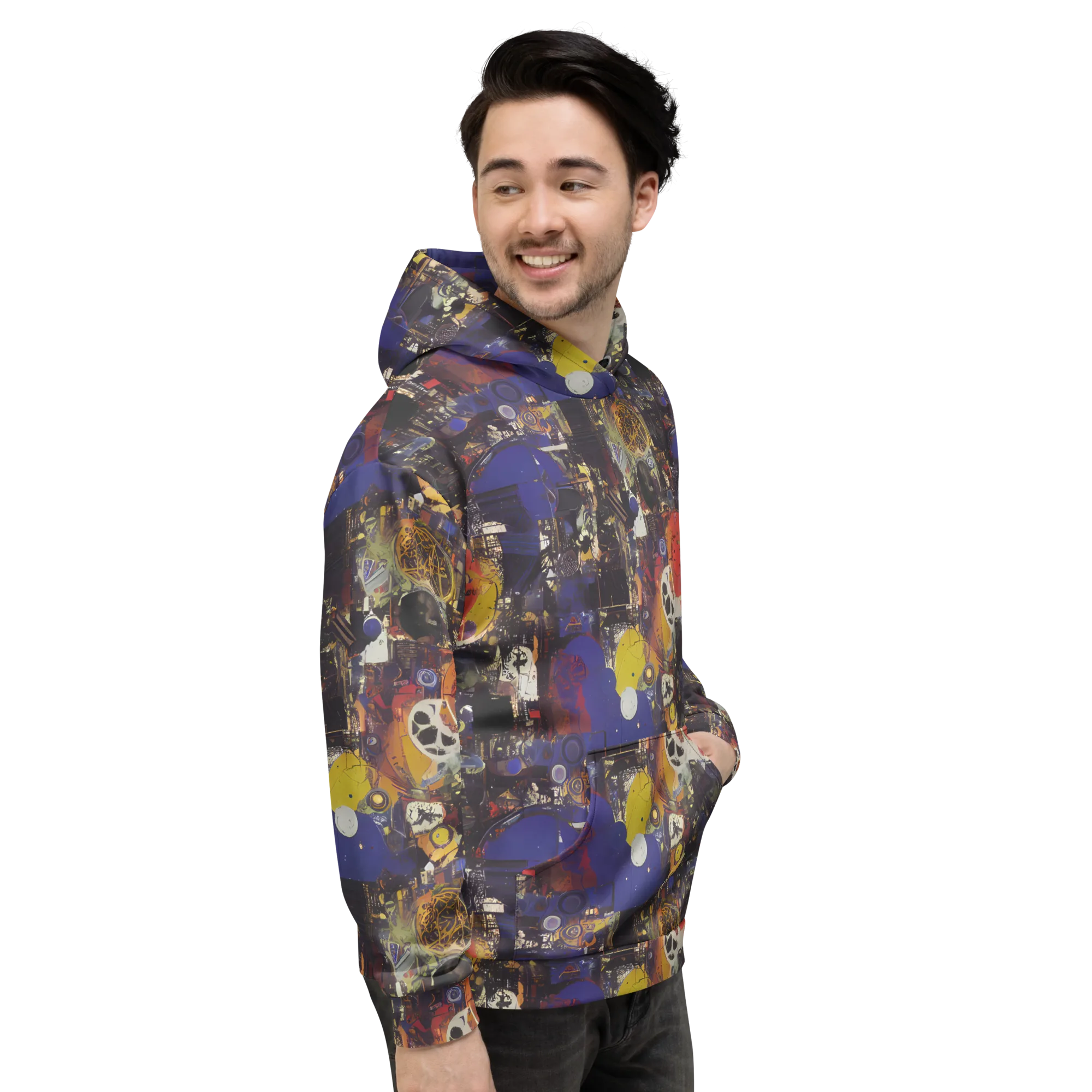 Abstract Galaxy on Hoodie — Right