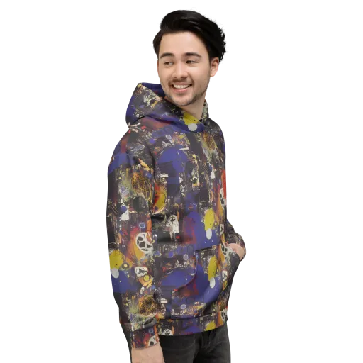 Abstract Galaxy on a Hoodie