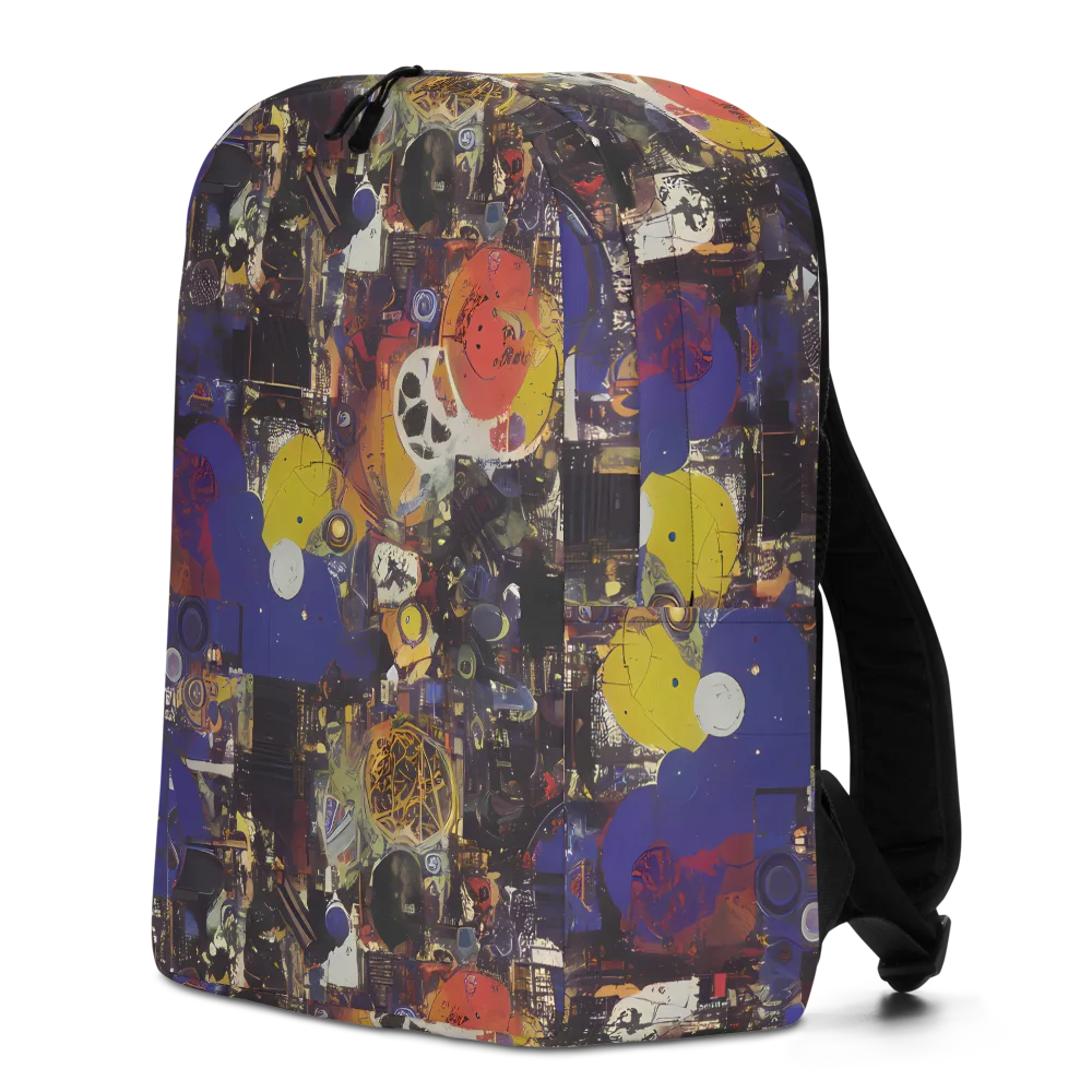 Abstract Galaxy on Minimalist Backpack — Left