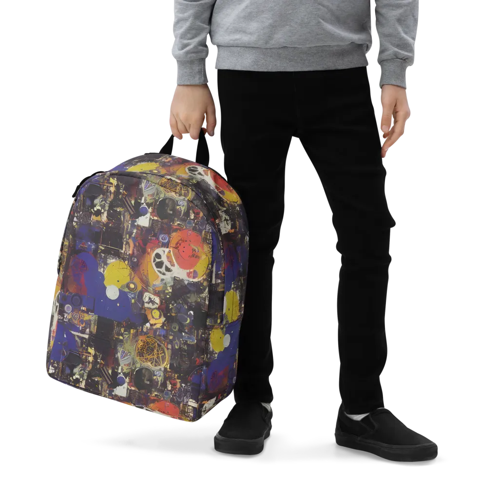 Abstract Galaxy on Minimalist Backpack — Zoomed-in