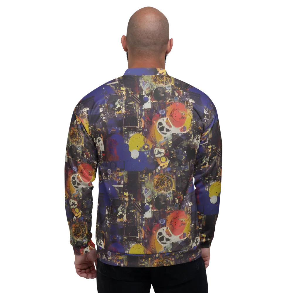 Abstract Galaxy on Bomber Jacket — Back