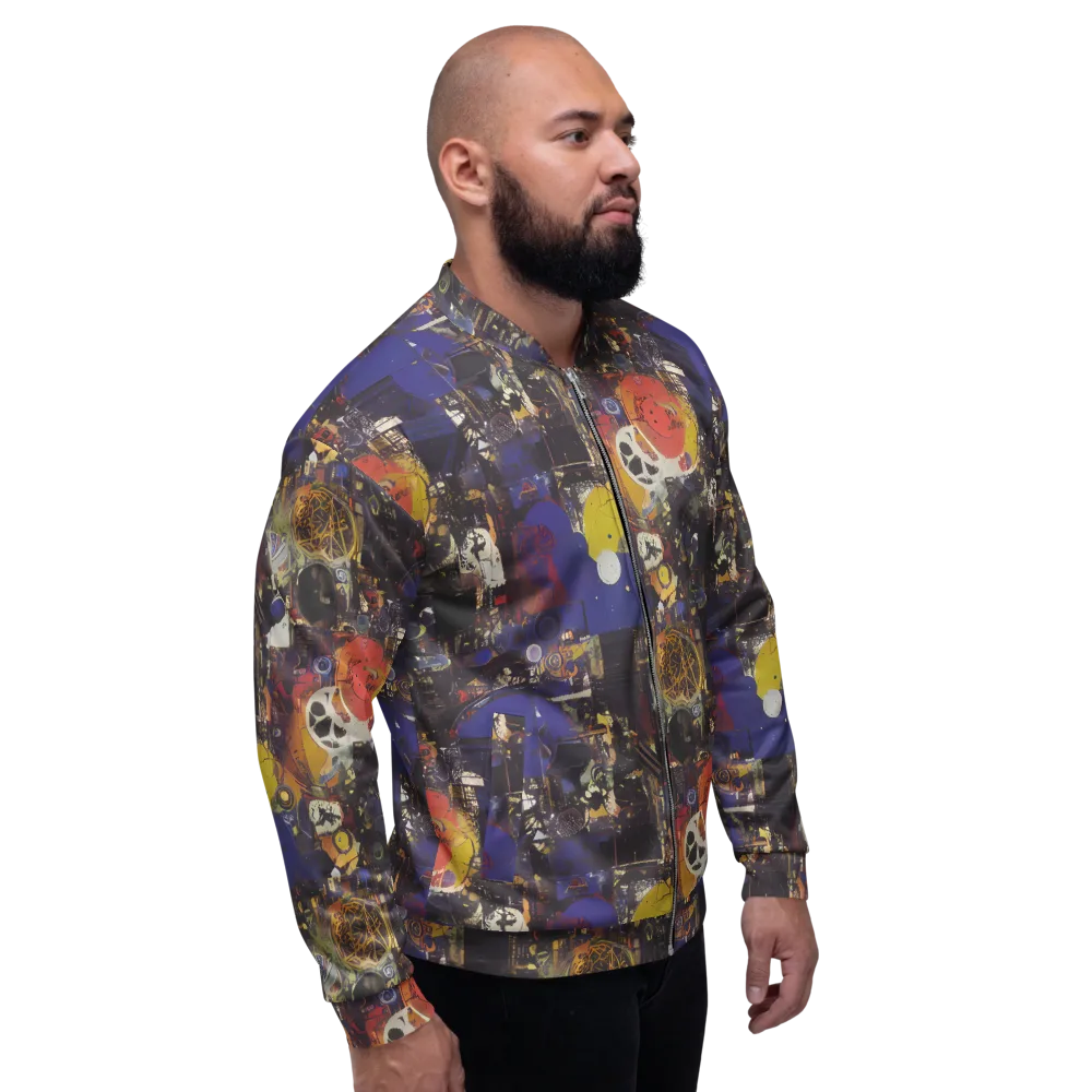 Abstract Galaxy on Bomber Jacket — Right