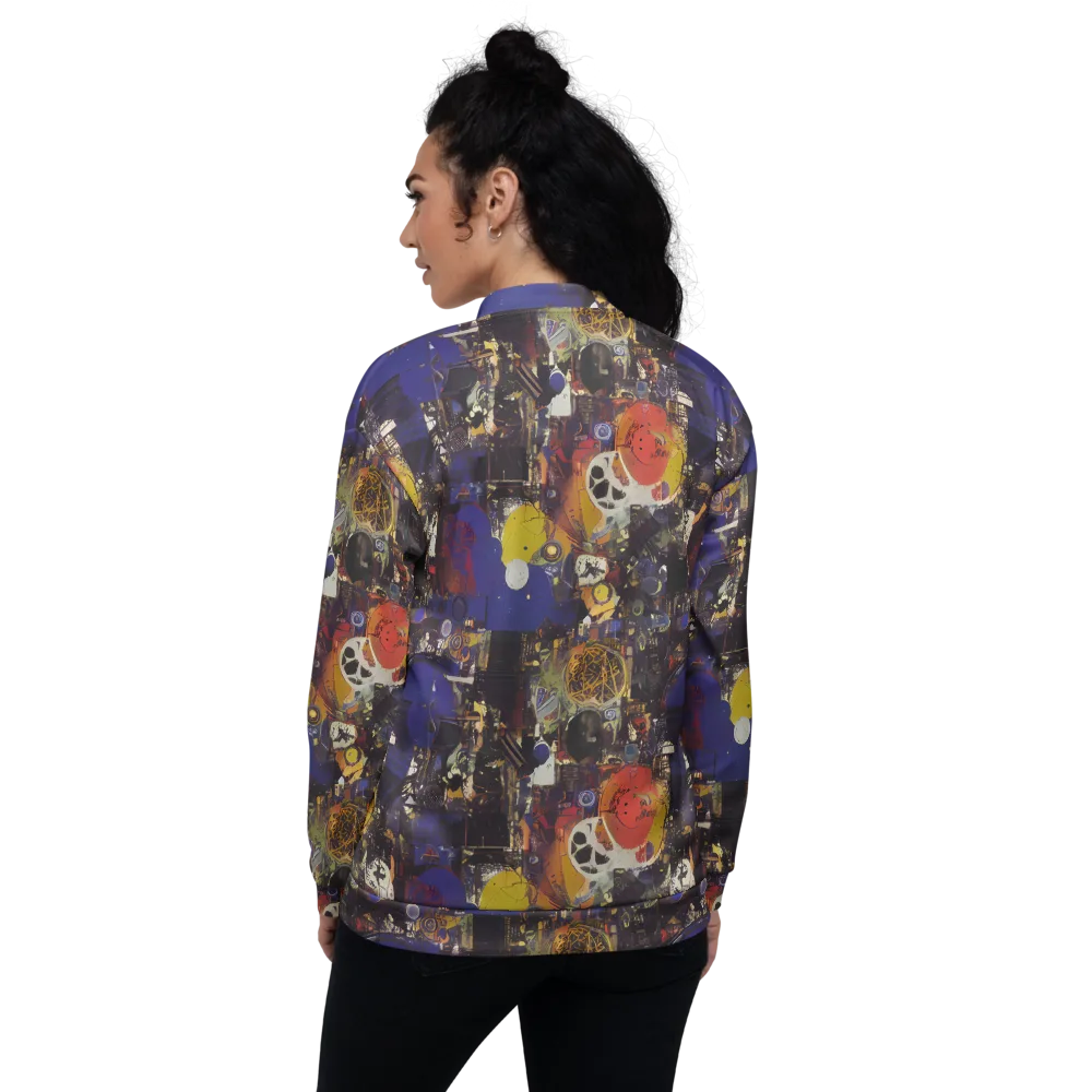 Abstract Galaxy on Bomber Jacket — Back