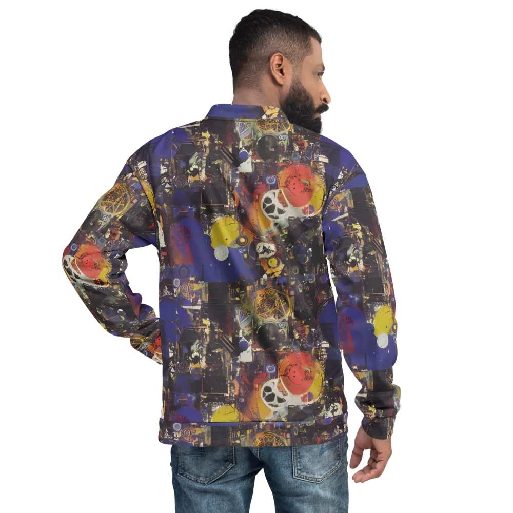 Abstract Galaxy on Bomber Jacket — Back
