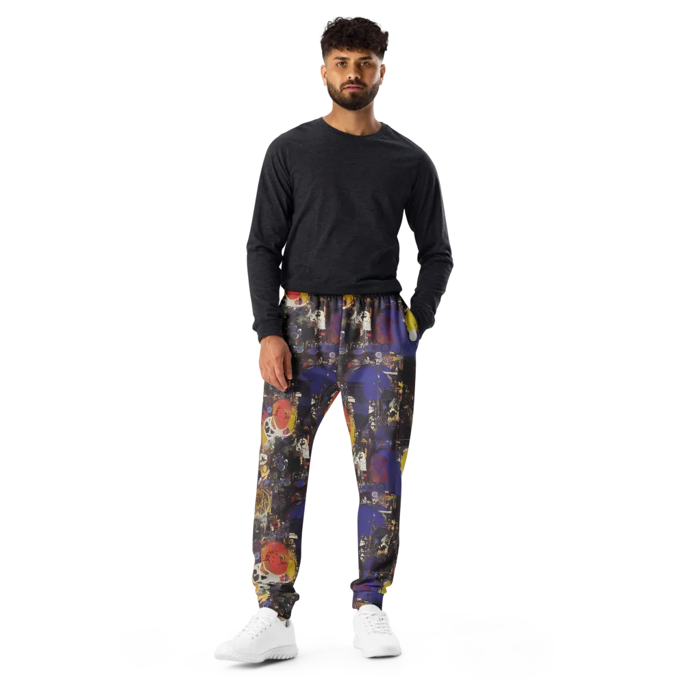 Abstract Galaxy on Men's Joggers — Front