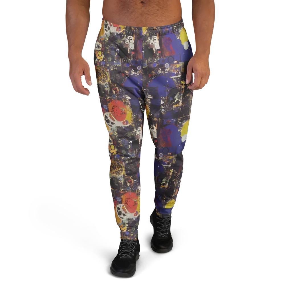 Abstract Galaxy on Men's Joggers — Front