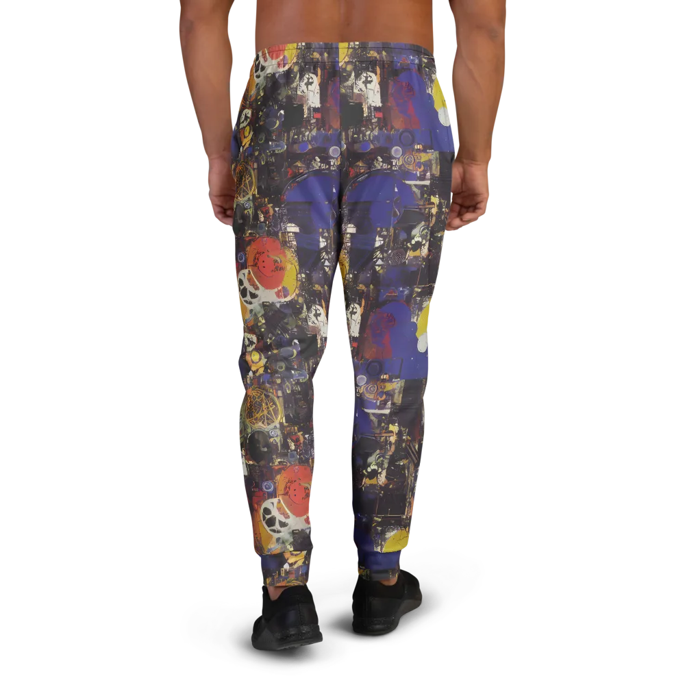 Abstract Galaxy on Men's Joggers — Back